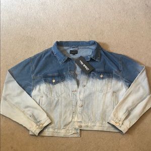 Dolls Kill Jackets & Coats - Oversized dip dye denim jacket Dolls Kill Jackets & Coats - Oversized dip dye denim jacket